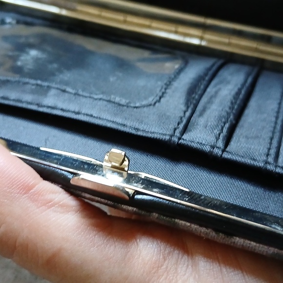 Purple multi animal print metallic wallet - Picture 14 of 17